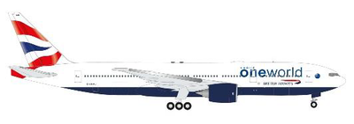 herpa 1/500 777-200 ブリティッシュエアウェイズ "oneworld" G-YMMU