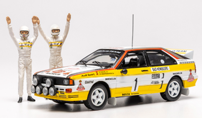 ixo 1/43 アウディ クワトロ A2 1984年 ラリー・モンテカルロ  優勝 #1 W.Rohrl/C.Geistdorfer