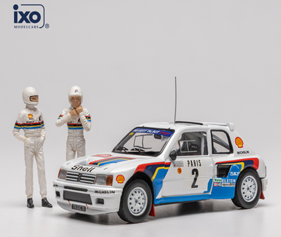 ixo 1/43 プジョー 205 ターボ 16 1985年 ラリー・モンテカルロ  優勝 #2 A.Vatanen/T.Harryman