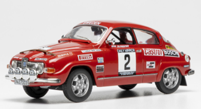 ixo 1/43 サーブ 96 V4 1971年 RACラリー  #2 S.Blomqvist/A.Hertz