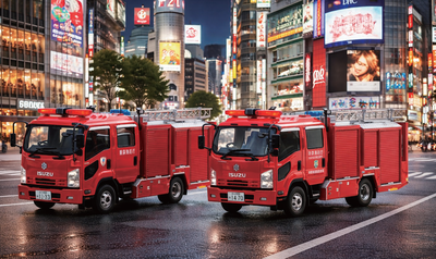 CAR-NEL 1/43 いすゞ フォワード 2012  東京消防庁水槽付ポンプ車 (有1) *200pcs