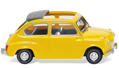 Wiking 1/87 Fiat 600 「イエロー」