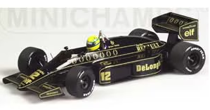 ミニチャンプス 1/43 ロータス ルノー 98T A.セナ 1986