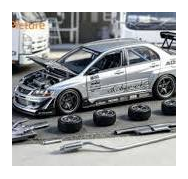 PEAKO 1/64 三菱 ランサー エボリューションIX Varis シルバーメタリック