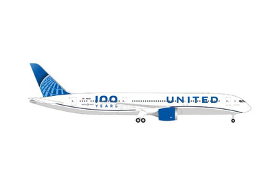 herpa 1/500 787-9 ユナイテッド航空 "100 Years" N61101