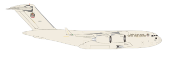 herpa 1/500 C-17A UAE空軍 15th 空輸飛行隊, アブダビ/ ザイード国際空港 砂漠カラー1228