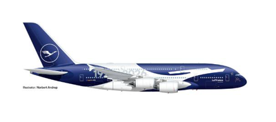herpa 1/250 A380 ルフトハンザ航空 "100 Jahre" D-AIMH    スナップフィット
