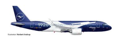 herpa 1/200 A320neo ルフトハンザ航空 "100 Jahre" "Kerpen" D-AING   スナップフィット