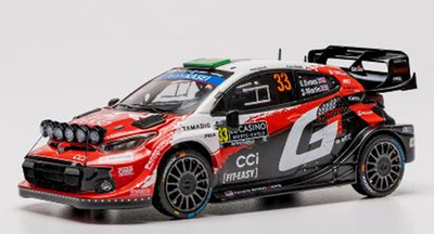 ixo 1/43トヨタ GR ヤリス ラリー1 2026年 ラリーモンテカルロ  #33 E.Evans/S.Martin ライトポッド付き
