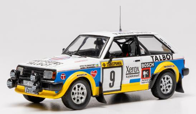 ixo 1/43  タルボ サンビーム ロータス 1981年 1000湖ラリー  #9 S.Blomqvist/B.Cederberg 