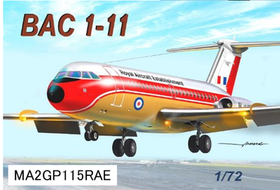 マッハ2（ビーバーコーポレーション）1/72 BAC 1-11 ロイヤル・エアクラフト・エスタブリッシュメント