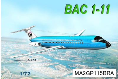 1/72 マッハ2（ビーバーコーポレーション）BAC 1-11 ブラニフ航空	