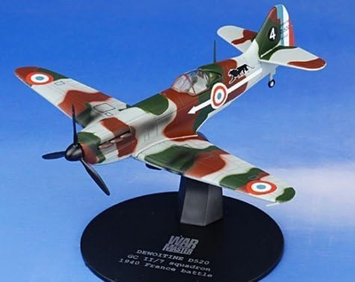 WARMASTERS 1/72 デヴォアティーヌ D.520 フランス空軍 第2戦闘航空機群 1940  ダイキャスト製
