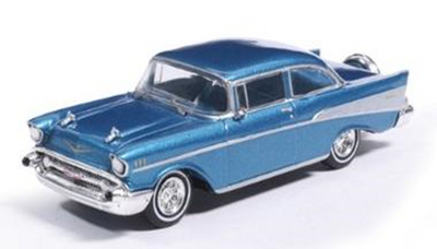 Ixo 1/64  シボレー ベルエア セダン コンチネンタルキット付  1957 ハーバーブルー