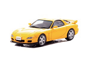 CAR.NEL 1/43 \8,000 マツダ RX-7 Type R BATHURST R (FD3S) 2001 JAN:4580198724248 Sunburst Yellow *300pcs