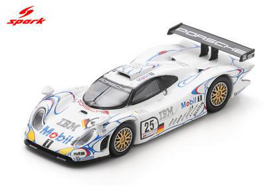 Spark  1/64  Porsche 911 GT1 No.25 2nd Le Mans 24H 1998  B. Wollek - J. Muller - U. Alzen
