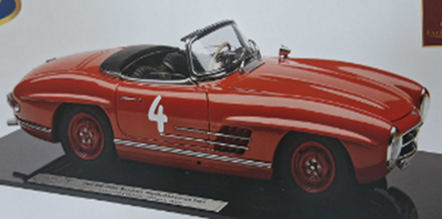 CMC 1/18  メルセデスベンツ 300SL W198  ロードスター オープン レーシングver. レッド 1500台限定