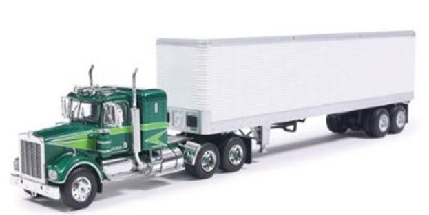 IXO USA 1/64 ケンワース W925 1975 グリーン ビンテージトレーラー付