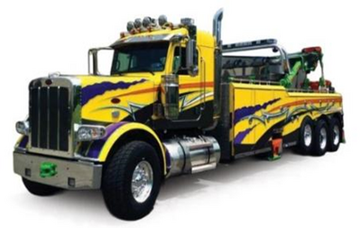 IXO USA  1/43	ピータービルト 359 レッカー車 1980 イエロー/パープル
