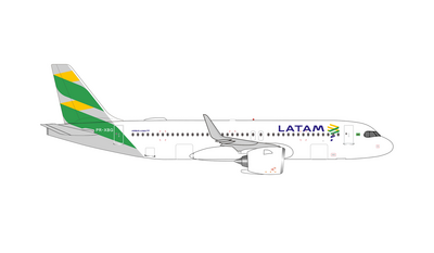 herpa 1/500 1/500 A320neo LATAMブラジル航空 "Brazil Flag" PR-XBG