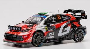 IXO 1/43 トヨタ GR ヤリス ラリー1 2026年 ラリーモンテカルロ #33 E.Evans/S.Martin ライトポッド付き 