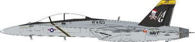 JCW 1/72 F/A-18F アメリカ海軍 VFA-103 ジョリーロジャース 2015年