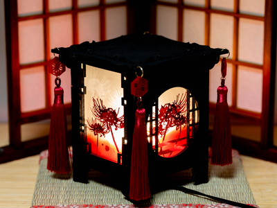 彼岸花の行灯