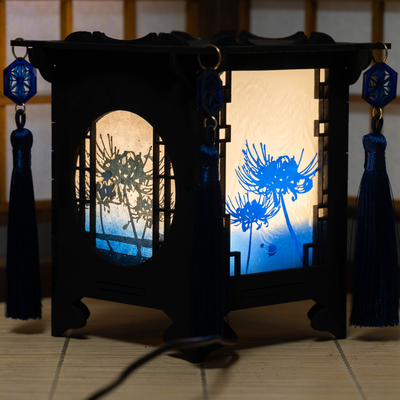 彼岸花の行灯 -蒼紙-