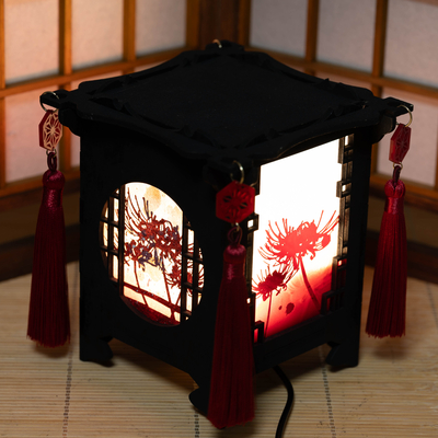 彼岸花の行灯 -緋色-
