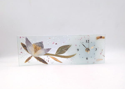 ベネチアングラス置時計　品番.pelt14-79