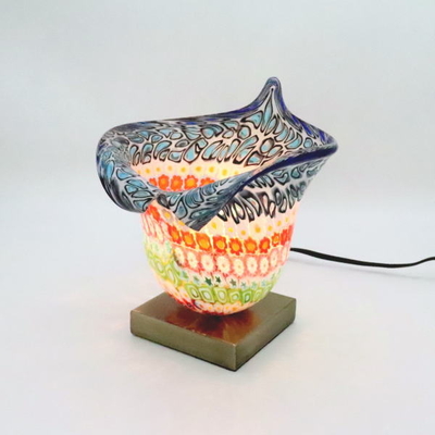 ベネチアングラステーブルランプ　034-murina-inpiera-calla-mc-B