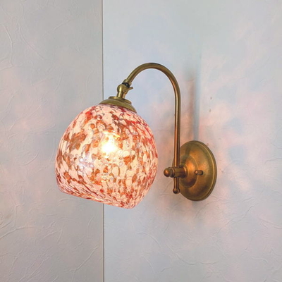 琉球ガラスブラケットランプ　fc-w208-mituboshi17