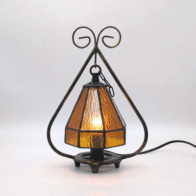 ステンドグラステーブルランプ　　品番.td010582