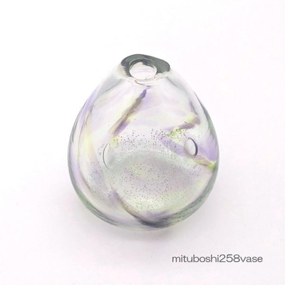 mituboshi258vase　琉球ガラス一輪挿し・花瓶・ flowervase　三ツ星工房