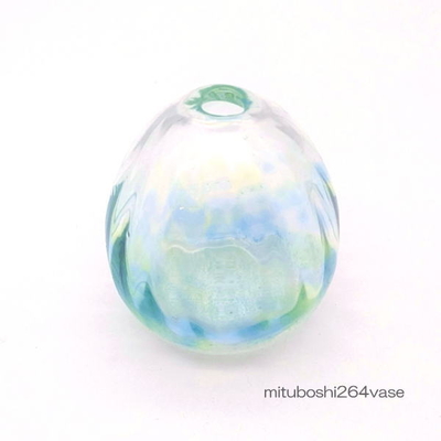 mituboshi264vase　琉球ガラス一輪挿し・花瓶・ flowervase　三ツ星工房