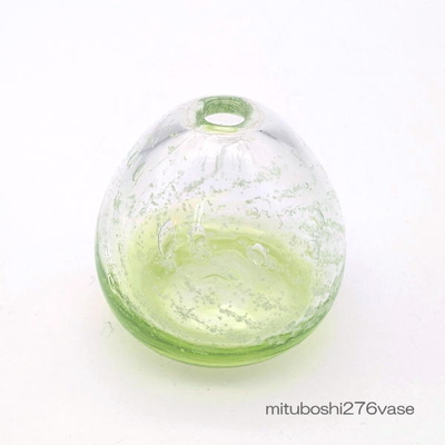 mituboshi276vase　琉球ガラス一輪挿し・花瓶・ flowervase　三ツ星工房