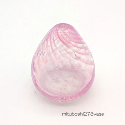 mituboshi273vase　琉球ガラス一輪挿し・花瓶・ flowervase　三ツ星工房