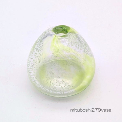 mituboshi279vase　琉球ガラス一輪挿し・花瓶・ flowervase　三ツ星工房