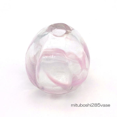 mituboshi285vase　琉球ガラス一輪挿し・花瓶・ flowervase　三ツ星工房