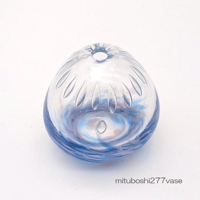 mituboshi277vase　琉球ガラス一輪挿し・花瓶・ flowervase　三ツ星工房