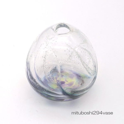 mituboshi294vase　琉球ガラス一輪挿し・花瓶・ flowervase　三ツ星工房