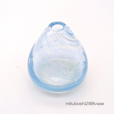 mituboshi288vase　琉球ガラス一輪挿し・花瓶・ flowervase　三ツ星工房