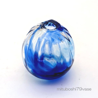 mituboshi79vase　琉球ガラス一輪挿し・花瓶・ flowervase　三ツ星工房