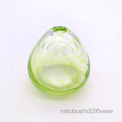 mituboshi326vase　琉球ガラス一輪挿し・花瓶・ flowervase　三ツ星工房