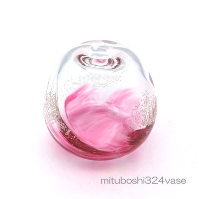 mituboshi324vase　琉球ガラス一輪挿し・花瓶・ flowervase　三ツ星工房