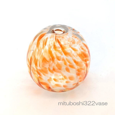 mituboshi322vase　琉球ガラス一輪挿し・花瓶・ flowervase　三ツ星工房