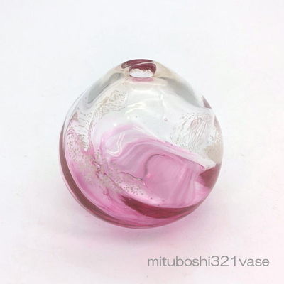 mituboshi321vase　琉球ガラス一輪挿し・花瓶・ flowervase　三ツ星工房