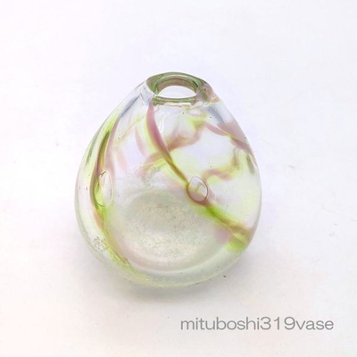 mituboshi319vase　琉球ガラス一輪挿し・花瓶・ flowervase　三ツ星工房