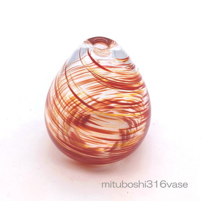 mituboshi316vase　琉球ガラス一輪挿し・花瓶・ flowervase　三ツ星工房