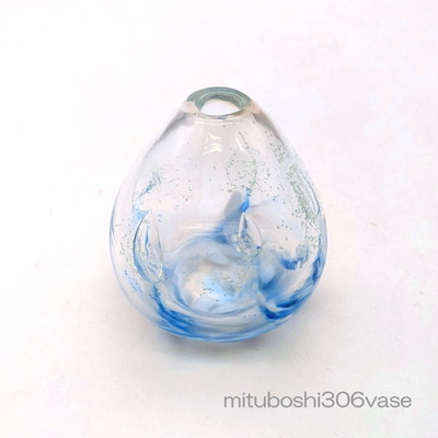 mituboshi306vase　琉球ガラス一輪挿し・花瓶・ flowervase　三ツ星工房